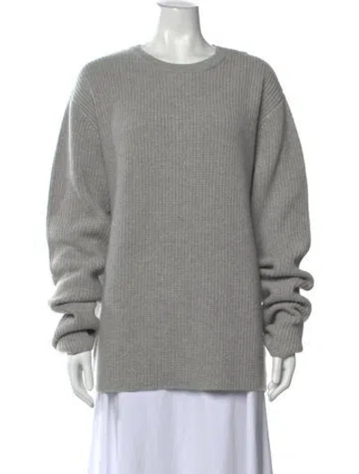 Pre-owned Extreme Cashmere Cashmere Crew Neck Sweater In Grey