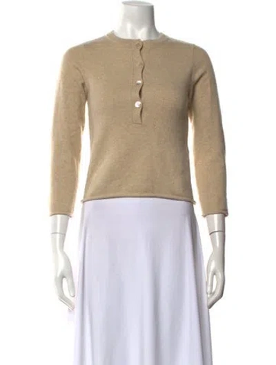 Pre-owned Extreme Cashmere Cashmere Crew Neck Sweater In Neutrals