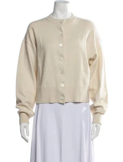 Pre-owned Extreme Cashmere Cashmere Crew Neck Sweater In Neutrals/white