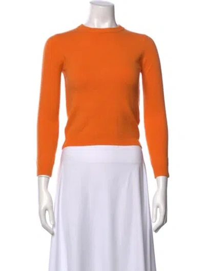 Pre-owned Extreme Cashmere Cashmere Crew Neck Sweater In Orange
