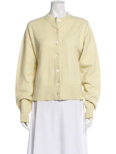 Pre-owned Extreme Cashmere Cashmere Crew Neck Sweater In Yellow