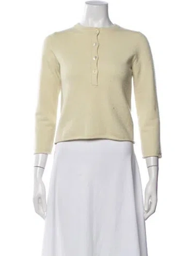 Pre-owned Extreme Cashmere Cashmere Crew Neck Sweater In Yellow
