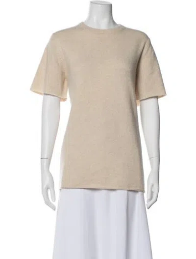 Pre-owned Extreme Cashmere Cashmere Crew Neck T-shirt In Brown