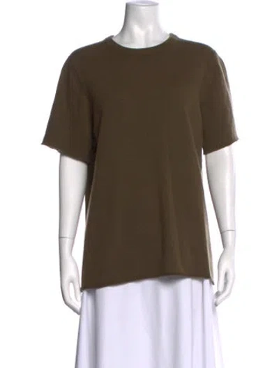 Pre-owned Extreme Cashmere Cashmere Crew Neck T-shirt In Green