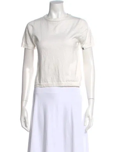Pre-owned Extreme Cashmere Cashmere Crew Neck T-shirt In Neutral