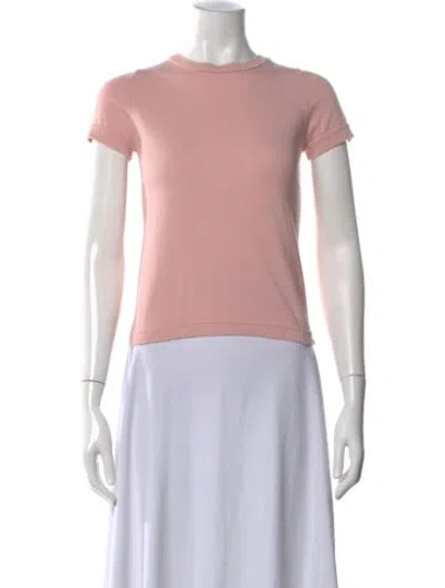 Pre-owned Extreme Cashmere Cashmere Crew Neck T-shirt In Pink