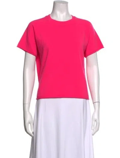 Pre-owned Extreme Cashmere Cashmere Crew Neck T-shirt In Pink