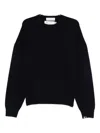 Extreme Cashmere Tes Long-sleeved Minimalist Pullover Sweater In Blue