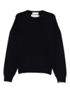 Extreme Cashmere Tes Long-sleeved Minimalist Pullover Sweater In Blue