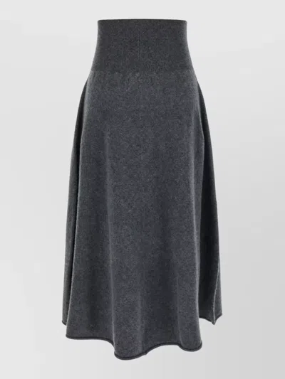 Extreme Cashmere Cashmere Full Skirt In Gray
