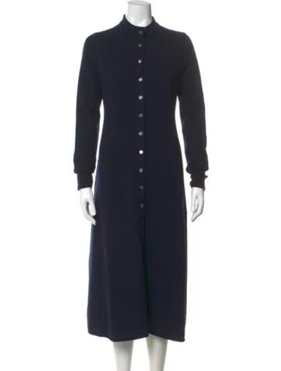Pre-owned Extreme Cashmere Cashmere Knee-length Dress In Blue
