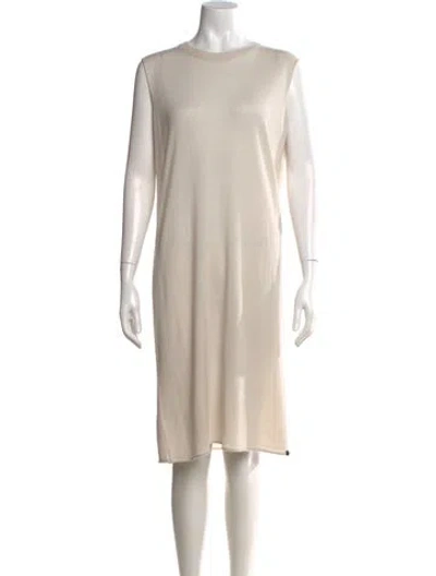 Pre-owned Extreme Cashmere Cashmere Knee-length Dress In Neutral