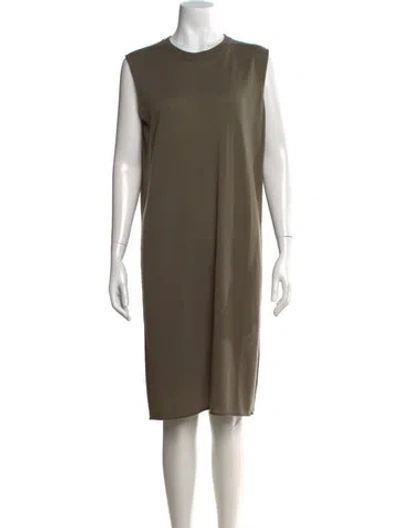 Pre-owned Extreme Cashmere Cashmere Knee-length Dress W/ Tags In Green