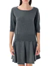 Extreme Cashmere Cashmere Knit Sweater With Boat Neck In Gray