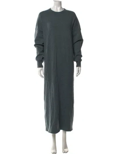 Pre-owned Extreme Cashmere Cashmere Long Dress In Blue