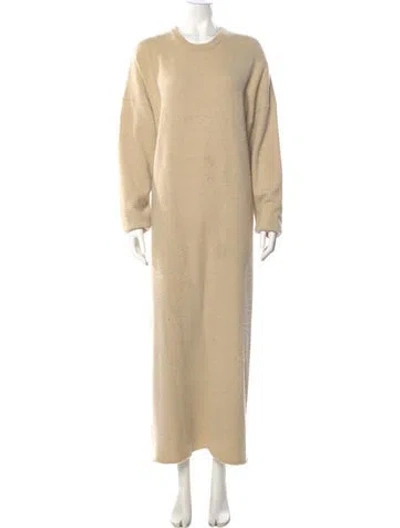 Pre-owned Extreme Cashmere Cashmere Long Dress In Neutral