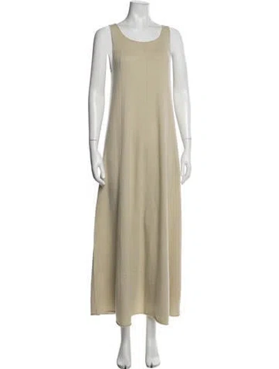Pre-owned Extreme Cashmere Cashmere Long Dress In Neutrals