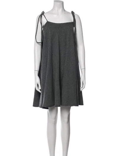 Pre-owned Extreme Cashmere Cashmere Mini Dress In Grey