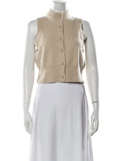 Pre-owned Extreme Cashmere Cashmere Mock Neck Sweater In Neutral