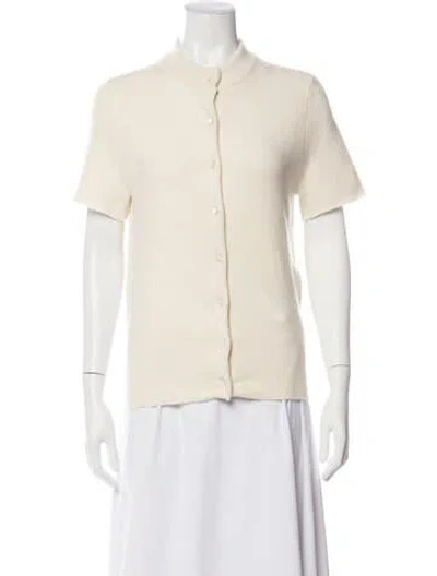 Pre-owned Extreme Cashmere Cashmere Mock Neck Sweater In Neutrals