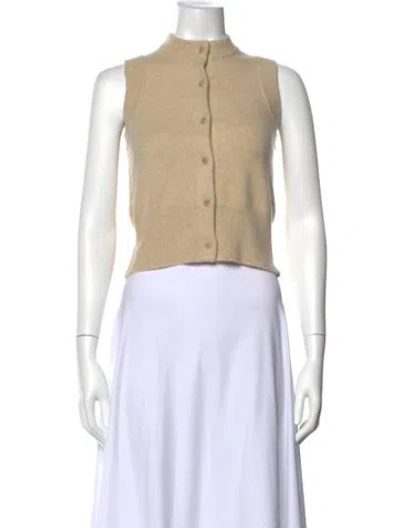 Pre-owned Extreme Cashmere Cashmere Mock Neck Sweater In White