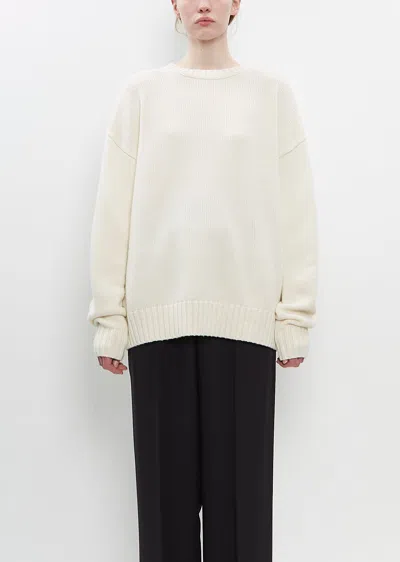 Extreme Cashmere Cashmere N°383 Lovely Sweater In Cream