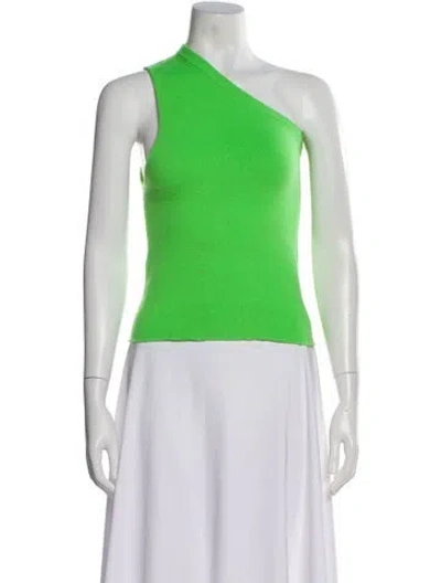 Pre-owned Extreme Cashmere Cashmere One-shoulder Sweater In Green