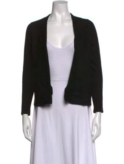 Pre-owned Extreme Cashmere Cashmere Open Front Sweater In Black