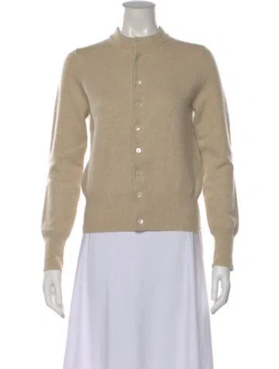 Pre-owned Extreme Cashmere Cashmere Open Front Sweater In Neutral