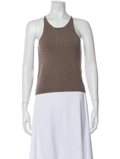 Pre-owned Extreme Cashmere Cashmere Scoop Neck Top In Neutral