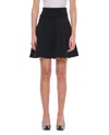 Extreme Cashmere Cashmere Short Pleated Skirt In Black