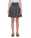 Extreme Cashmere Cashmere Short Pleated Skirt In Gray