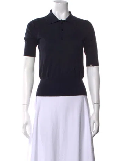 Pre-owned Extreme Cashmere Cashmere Short Sleeve Polo In Green