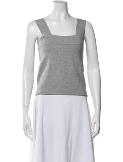 Pre-owned Extreme Cashmere Cashmere Square Neckline Top In Neutral