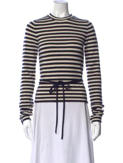 Pre-owned Extreme Cashmere Cashmere Striped Sweater In Blue