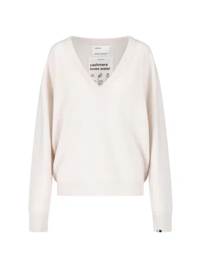 Extreme Cashmere Cashmere Sweater "ben" In White