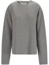 Extreme Cashmere Ribbed Cashmere Oversize Sweater In Grey