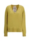 Extreme Cashmere Bicolor Cashmere Sweatshirt In Green