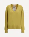 Extreme Cashmere Bicolor Cashmere Sweatshirt In Yellow
