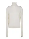Extreme Cashmere Turtleneck Sweatshirt In Blanco