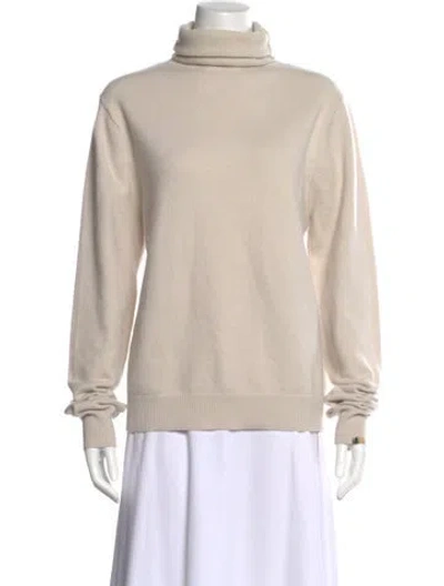Pre-owned Extreme Cashmere Cashmere Turtleneck Sweater In Neutral