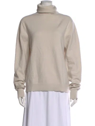 Pre-owned Extreme Cashmere Cashmere Turtleneck Sweater In Neutral