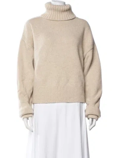 Pre-owned Extreme Cashmere Cashmere Turtleneck Sweater In Neutrals