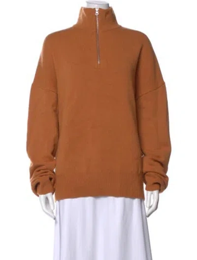 Pre-owned Extreme Cashmere Cashmere Turtleneck Sweater In Orange
