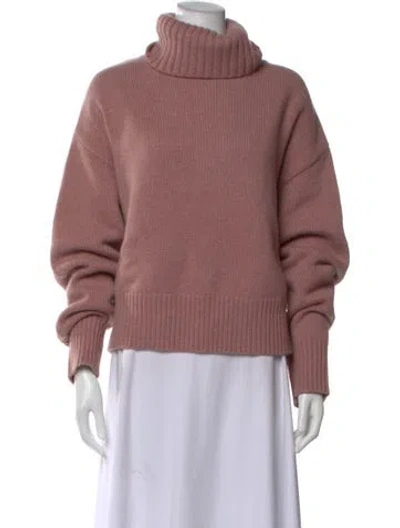 Pre-owned Extreme Cashmere Cashmere Turtleneck Sweater In Pink