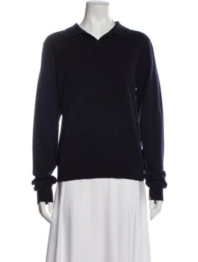 Pre-owned Extreme Cashmere Cashmere V-neck Sweater In Blue