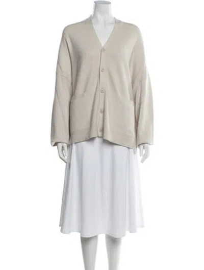 Pre-owned Extreme Cashmere Cashmere V-neck Sweater In Blue