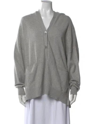 Pre-owned Extreme Cashmere Cashmere V-neck Sweater In Gray