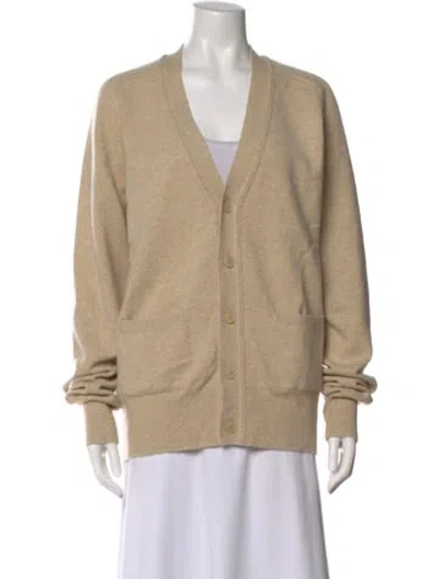 Pre-owned Extreme Cashmere Cashmere V-neck Sweater In Neutral