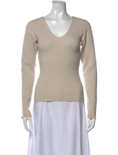 Pre-owned Extreme Cashmere Cashmere V-neck Sweater In Neutrals